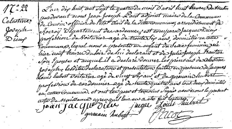 DIEUX Célestine Joseph