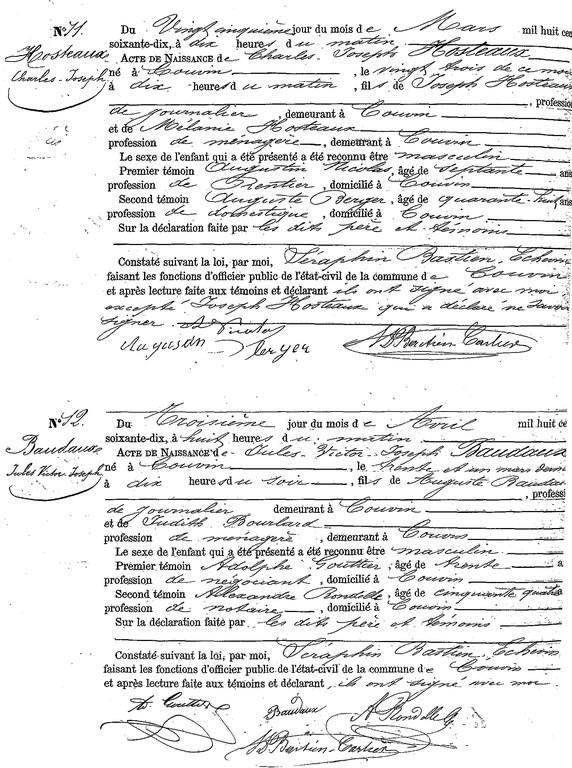 Actes 11 et 12