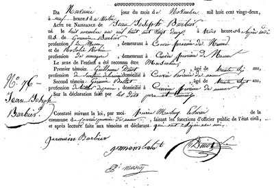 BARBIER Jean Joseph