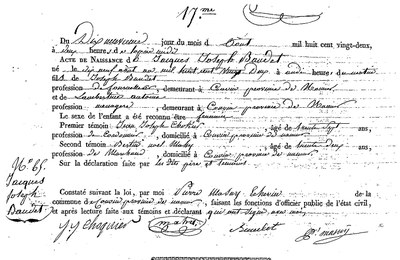 BAUDET Jacques Joseph