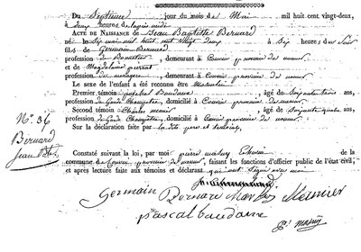 BERNARD Jean Baptiste