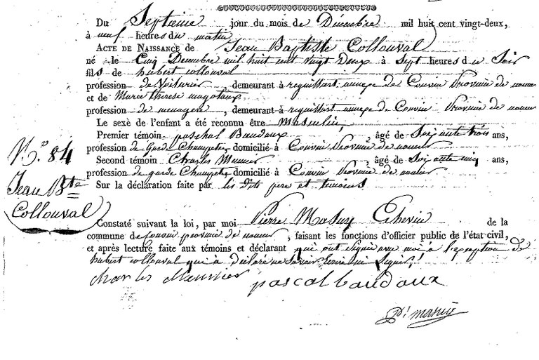 COLLONVAL Jean Baptiste