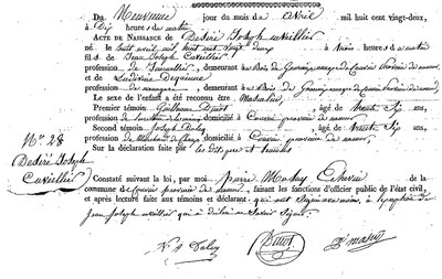 CUVEILLIER Désiré Joseph