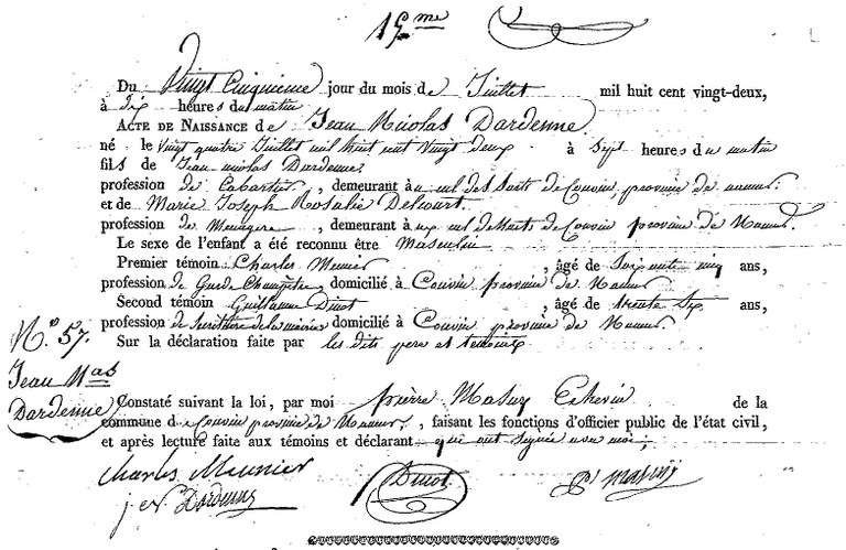 DARDENNE Jean Nicolas