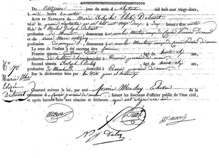 DELCOURT Marie Joseph Elisée