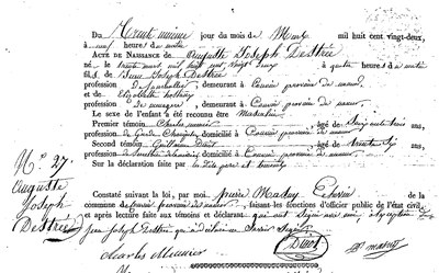 DESTREE Auguste Joseph