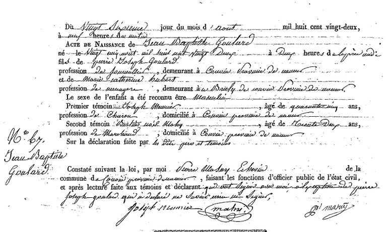GOULARD Jean Baptiste