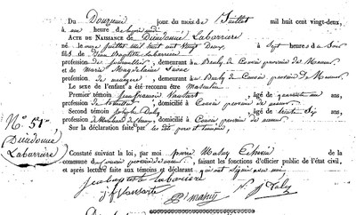 LABARRIERE Dieudonné