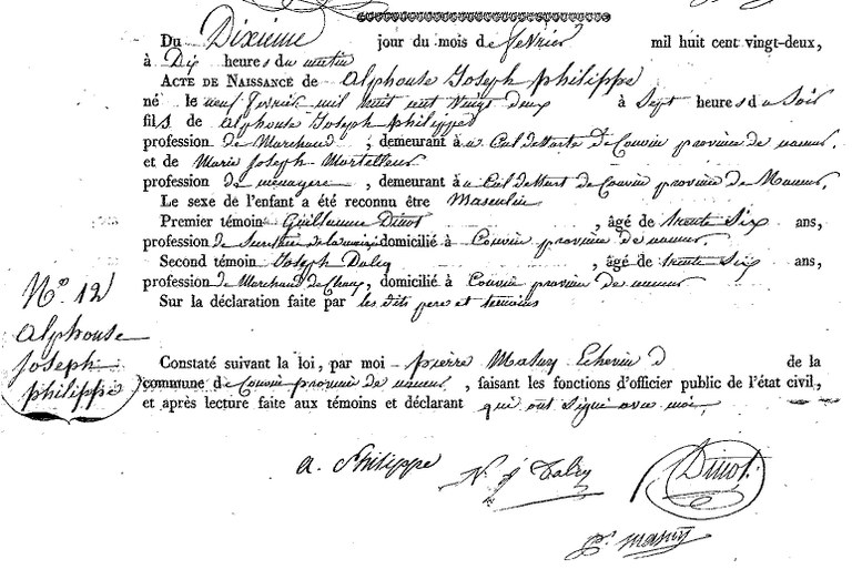 PHILIPPE Alphonse Joseph