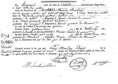 SAMBREE Mathilde Thérèse