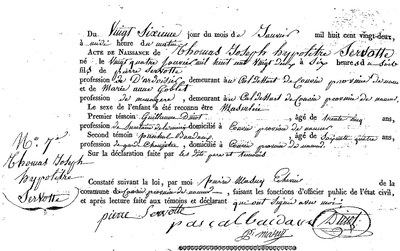 SERVOTTE Thomas Joseph Hypolitre
