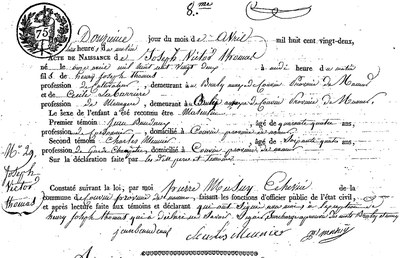 THOMAS Joseph victor