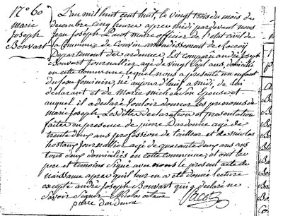 BOUVART Marie Joseph