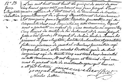 CUVELLIER Jean Baptiste