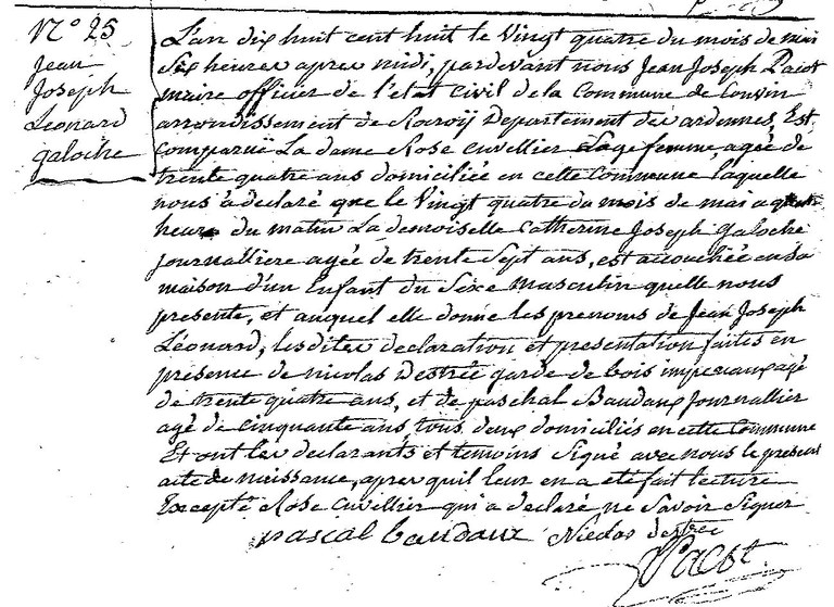 GALOCHE Jean Joseph Léonard
