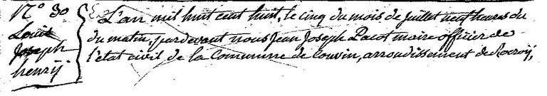 HENRY Louis Joseph