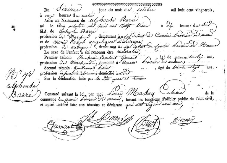 BARRE Alphonse