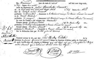 BOUVART André Stanislasse