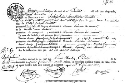 CAILLET Joséphine Hortance