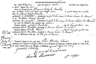 CAMBY Florence Joseph