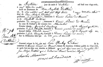 DESTREE Jean Baptiste
