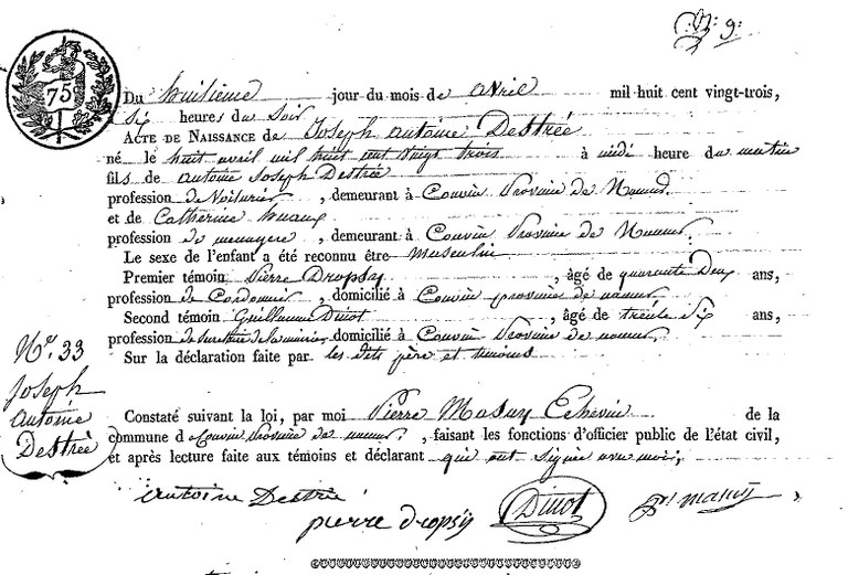 DESTREE Joseph Antoine