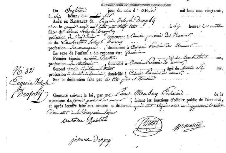 DROPSY Eugénie Joseph
