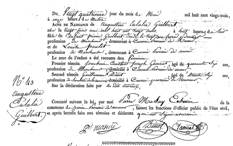 GUILBERT Augustine Eulalie