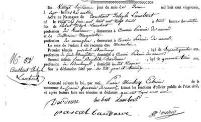 LAMBERT Constant Joseph