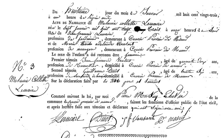 LEMAIRE Mélanie Colette