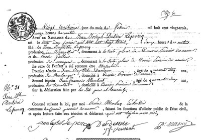 LEPORCQ Jean Joseph Désiré