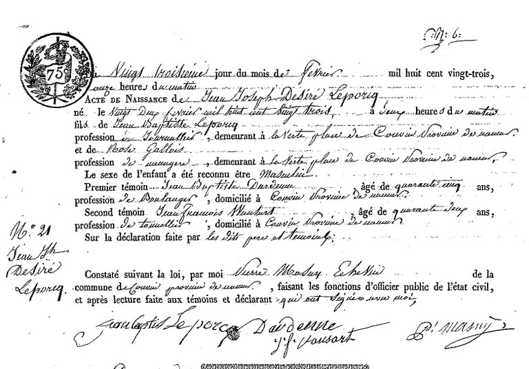 LEPORCQ Jean Joseph Désiré