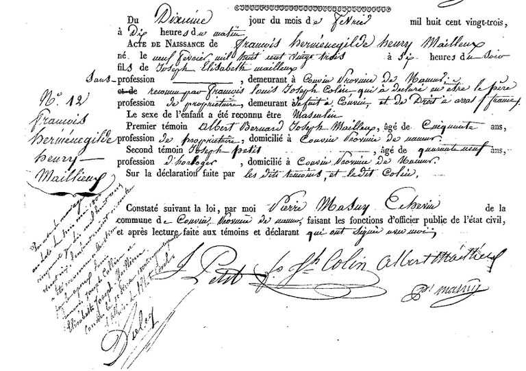 MAILLEUX François Herménegilde Henry
