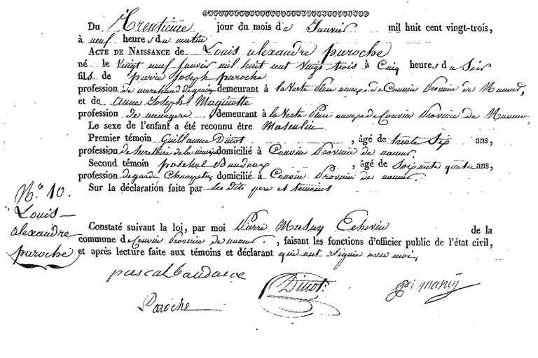 PAROCHE Louis Alexandre