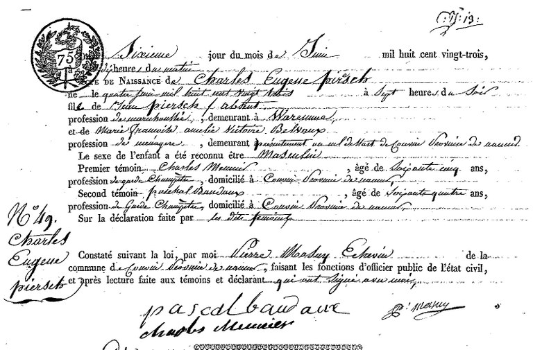 PIRSCH Charles Eugene