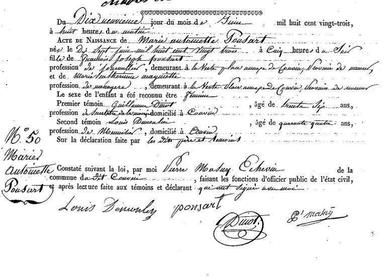 PONSART Marie Antoinette