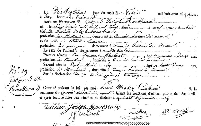 ROUSSAUX Gaspard Joseph