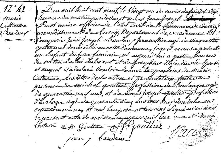 BAUDAUX Marie Catherine