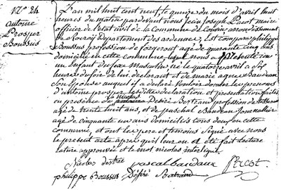 BOUSSUS Antoine Prosper
