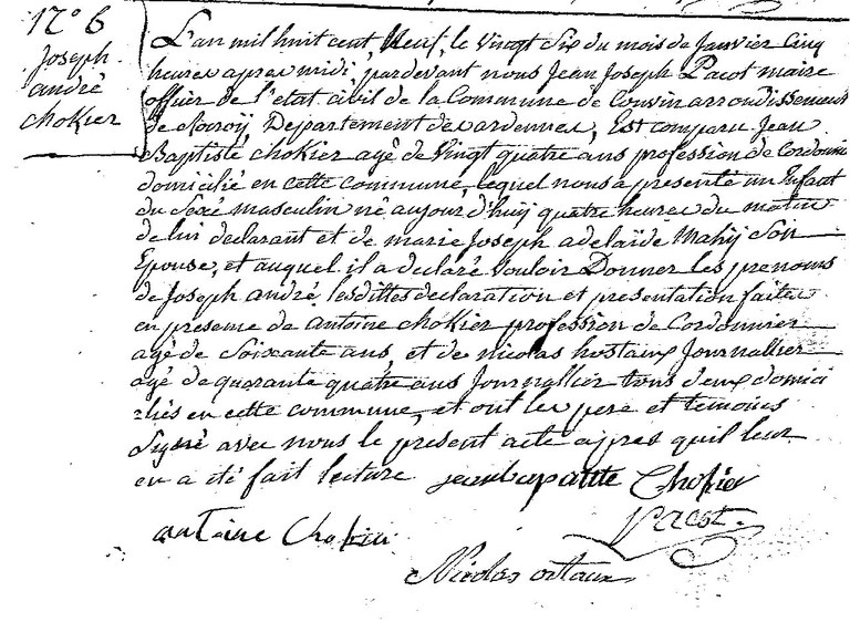 CHOKIER Joseph André