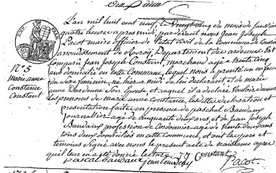 CONSTANT Marie Anne Constance