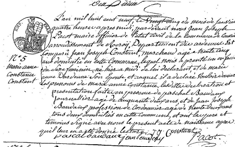 CONSTANT Marie Anne Constance