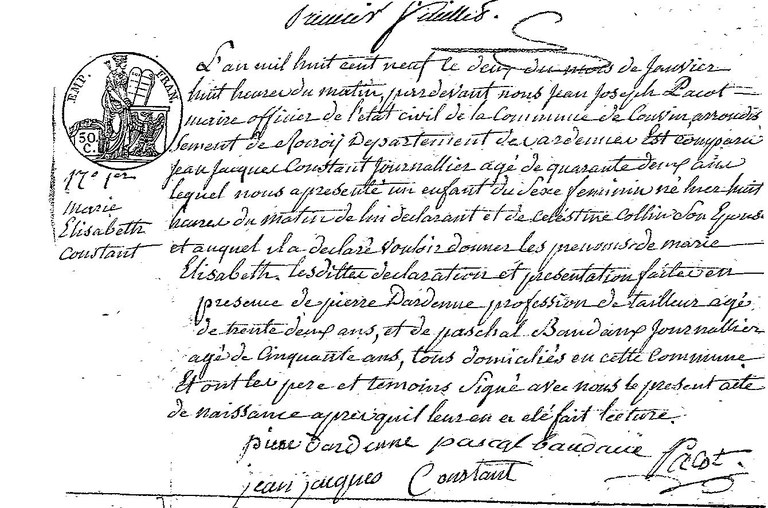 CONSTANT Marie Elisabeth