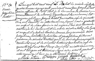HOSLET Marie Joséphine