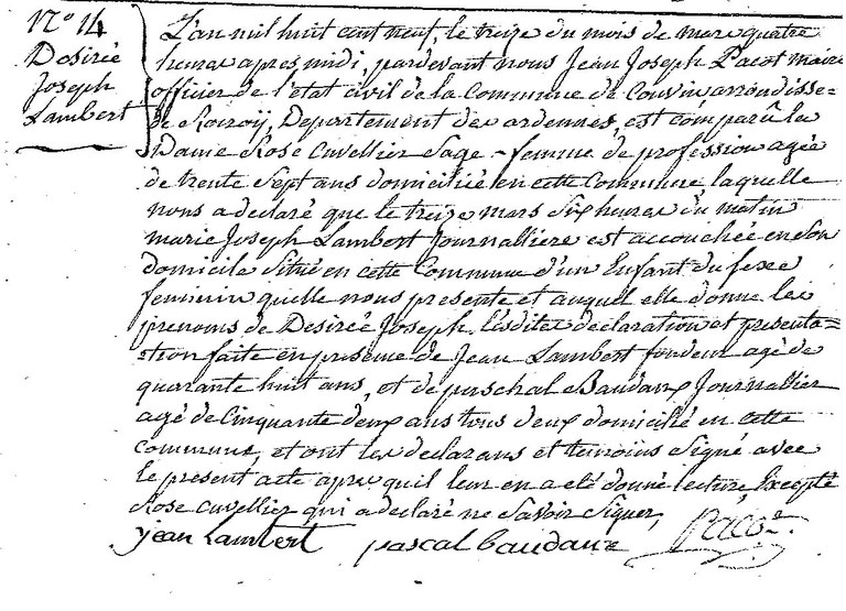 LAMBERT Désirée Joseph