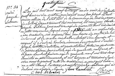 LEBRUN André Joseph