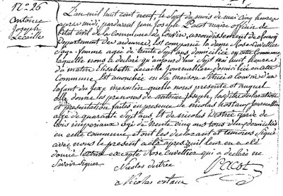 LECAILLE Antoine Joseph