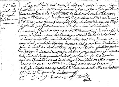 LEMAIRE Adélaïde Joseph