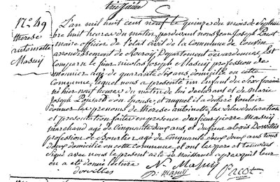 MASUY Thérèse Antoinette