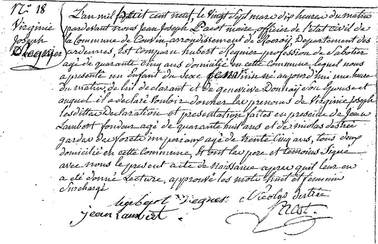 REGNIER Virginie Joseph